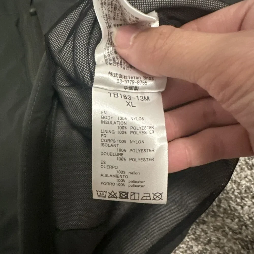 Teton Bros Polartec Softshell Gray Zip Up Snow Jacket Men’s US Size L/JP Size XL